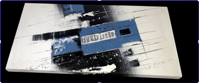 Ex-Harrods Modern Abstract Canvas Painting
