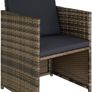_Poly Rattan Cube Set Including Protective Cover and Stainless Steel Screws 4 Chairs 1 Table 4 Stools Image 5
