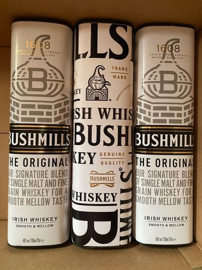 Bushmills Jameson jack Daniels whiskey empty boxes