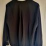 Black Selected Femme V-Neck Top, SIze 42 Image 3