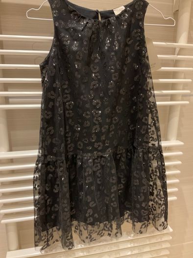 Girls BNWT new with tags stunning black sparkly dress from Zara 7 8
