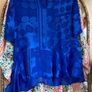 Preen By Thornton Bregazzi Royal Blue Silk Blouse Size Medium Image 2