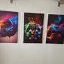 3 framed printed canvas 35x55cm Image 3