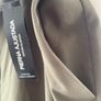 Khaki ladies tie belt trousers plus size Image 2