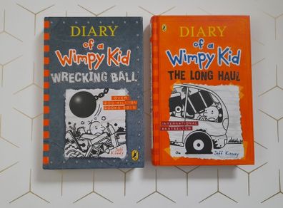 NEW Diary of a Wimpy Kid: Wrecking Ball And long haul, hardbacks by Jeff Kinney