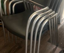 Stackable office chairs (four)