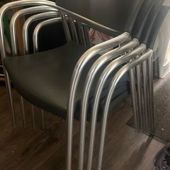 Stackable office chairs (four)