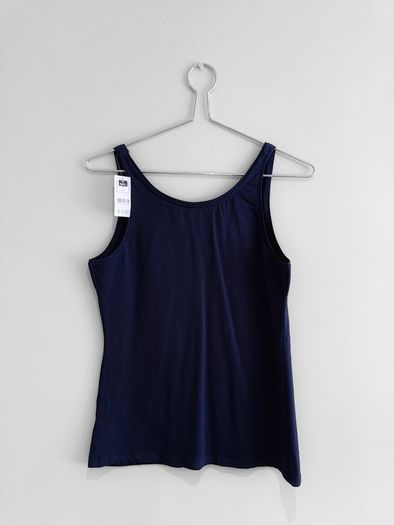 New Dunnes Stores Navy Stretch Vest Top
