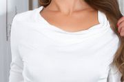 Crop Top with Waterfall Neckline size uni