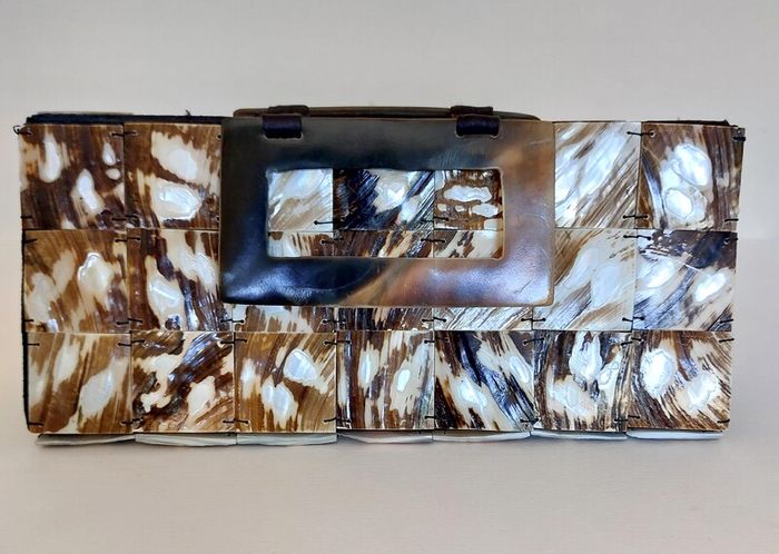 Mother of Pearl Mosaic Style Handbag