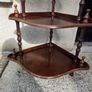 Vintage 5 Tier Wooden Corner Shelf Image 5