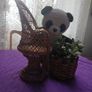 Vintage Wicker Dolls Chair Image 10