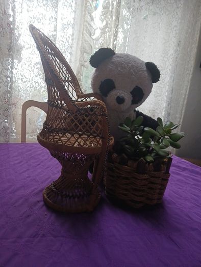 Vintage Wicker Dolls Chair