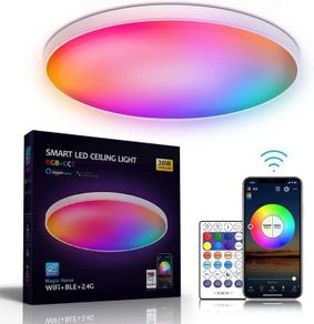Ceiling lamp RGBCW Ceiling Light Wifi APP Voice Control With Alexa Yandex 30W LED Lights For Livingroom decoration Bedroom