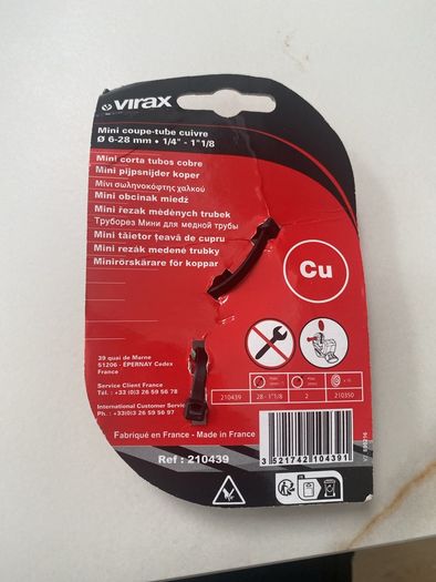 Virax mini copper tube cutter