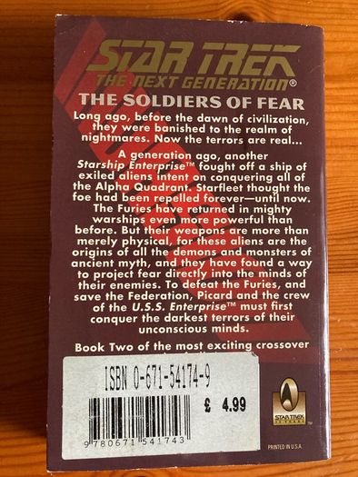 'Star Trek. The Soldiers Of Fear' book