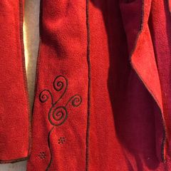 ladies fleece , pixie style with hood