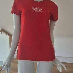 Tommy jeans essential logo slim fit t-shirt(sizeS)