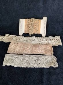 Handmade Aged lace, Antique lace bundle