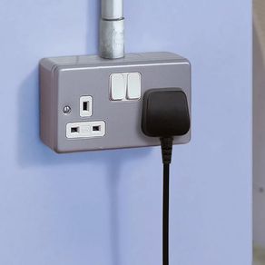 MK Metal Clad Double Socket With Back Box