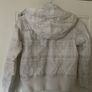 H&M girls white hooded spring autumn jacket age 146cm Image 2
