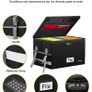 File Box with Lock,Fireproof Document Box with Handle and Zipper,Collapsible File Organiser Image 5