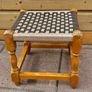 Vintage Woven Sugan Stool Image 3
