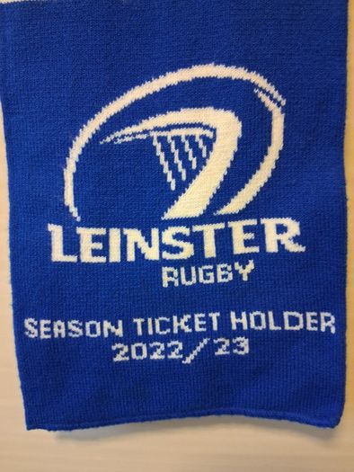 Leinster Rugby Scarf. Official Leinster Rugby Season Ticket Holders Scarf. Collect In Dublin Or Receive Via Post.