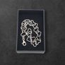 Vintage Sterling Silver Linked Hearts Bracelet Image 10