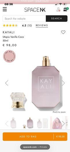 New Sealed KAY ALI Utopia Vanilla Coco Eau De Parfum 50ml
