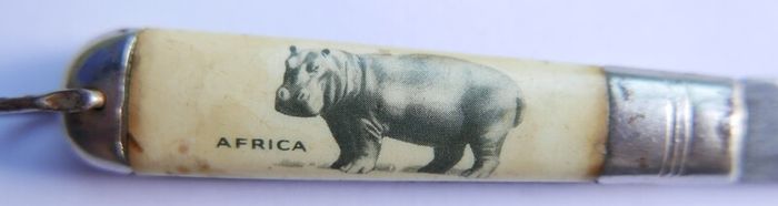 Vintage Richards Sheffield England -Africa Hippo Pocket Knife