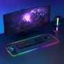 Charging RGB Gaming Mouse Pad - Wireless 15W Mousepad LED Extra Large Mouse Mat 80  30cm, 10 Light Modes Gaming Room Accessories, Computer Keyboard Mat Fast Charging Desk Mat for Gaming, Black Image 4