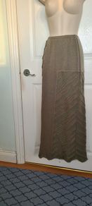 Horsan Mohair Mix Maxi Green Skirt size Small (10)