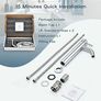 Tall Basin Taps - Chrome Mono Vessel Sink Tap for Bathroom Vanity Sink, Single Lever High Rise Basin Mixer Tap for Cloakroom and Washroom Image 6