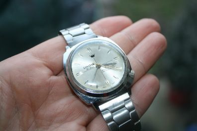Lonstar Vintage De-luxe Antimagnetic Swiss Mechanical Hand Wound Watch Working