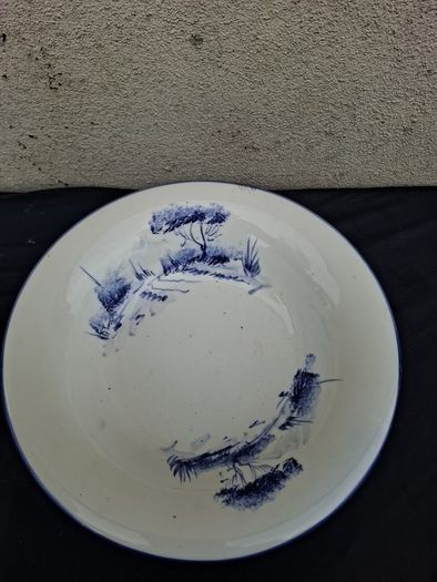 ceramic blue washing bassin set