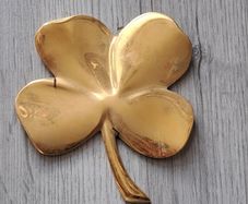 24 ct gold plated shamrocks