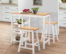 Bar Set 3 Pieces MDF White
