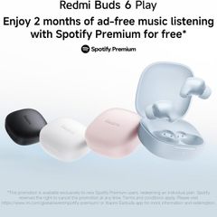 Xiaomi Redmi Buds 6 Play 10mm Dynamic Driver AI Noise Reduction Up to 36 Hours Battery Life Bluetooth 5.4 Touch Control