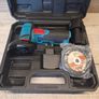 Mini Angle Grinder 12V Cordless with 2 x 2000mAh Batteries, 7 Cutting Discs & 19500RPM  Blue Image 3