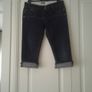 Vintage Blue Denim Capri/Crop Pants. Image 4