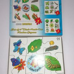 4 New Thick Hand Cut Wooden Jigsaws Life Cycle