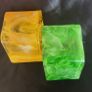 2 vibrantly colored plastic bangles Image 3