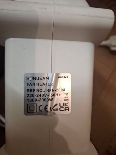 Sunbeam fan heater