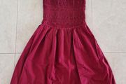 Next Cotton Bandeau Jersey Dress Dark Pink s. 10