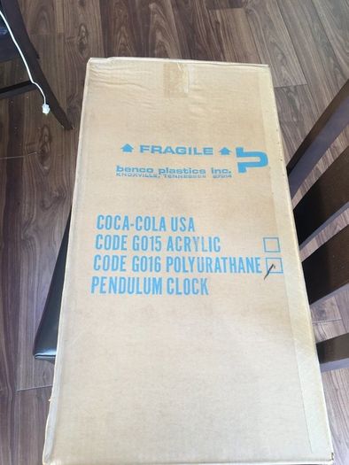 Coca Cola Pendulum Clock Year 1974 New