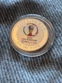 Silver Fine 999. coin 2002 World cup