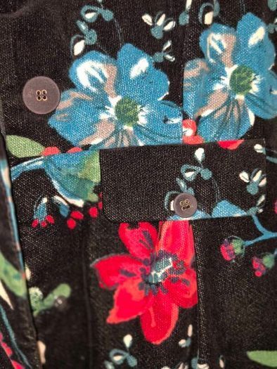 Stunning Catimini Designer Floral Winter Coat, Age 11/12 154cm A,V