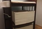 Stokke Walnut Changing Table with changing mat