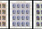 2002 Ireland Christmas Commemorative Stamp Sheetlets Plate 1A1A1A1A Mint Never Hinged (MNH)